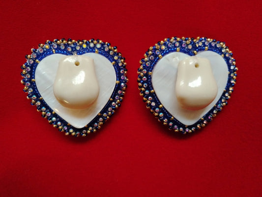 Heart Beaded Earrings